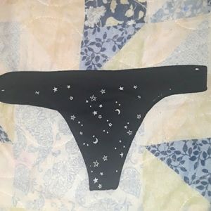 Star and moon thong undies